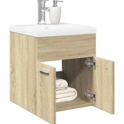 vidaXL Ensemble de meubles de salle de bain 2 pcs chêne sonoma