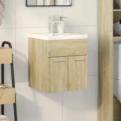 vidaXL Ensemble de meubles de salle de bain 2 pcs chêne sonoma