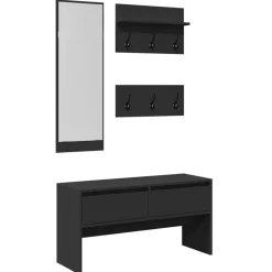 vidaXL Ensemble de meubles de couloir 4 pcs bois d'ingénierie