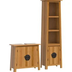 Ensembles De Meubles-vidaXL Ensemble de meubles de salle de bain 2 pcs bois de pin massif