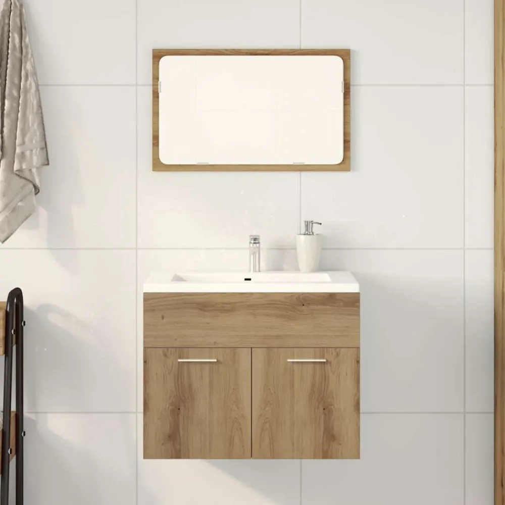 vidaXL Ensemble de meubles salle de bain 2 pcs bois d'ingénierie