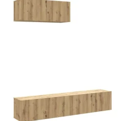 Meubles Tv-vidaXL Ensemble de meuble TV mural 3 pcs chêne artisanal chêne artisanal