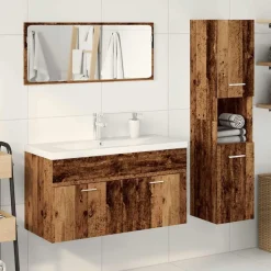 vidaXL Ensemble de meubles salle de bain 4 pcs bois d'ingénierie