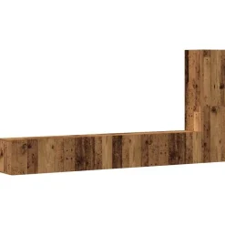 Meubles Tv-vidaXL Ensemble de meuble TV mural 3 pcs vieux bois bois d'ingénierie Bois ancien