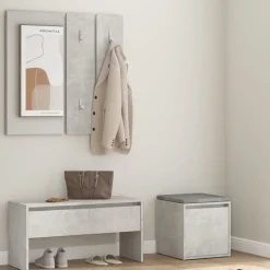 vidaXL Ensemble de meubles de couloir Bois d'ingénierie