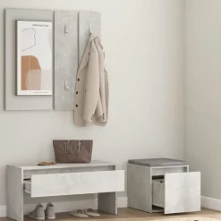 vidaXL Ensemble de meubles de couloir Bois d'ingénierie