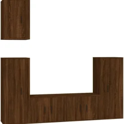 vidaXL Ensemble de meubles TV 5 pcs Chêne marron Bois d'ingénierie