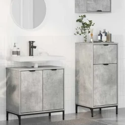 vidaXL Ensemble de mobilier de salle de bain 2 pcs