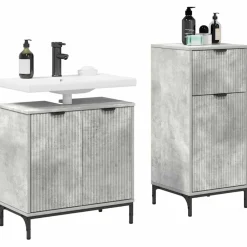 vidaXL Ensemble de mobilier de salle de bain 2 pcs