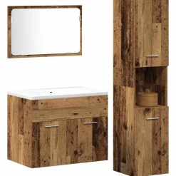 vidaXL Ensemble de mobilier de salle de bain 3 pcs