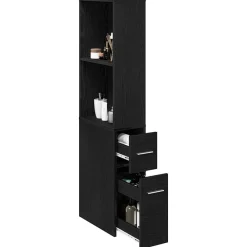 Armoires & Meubles De Rangement-vidaXL Ensemble de mobilier de salle de bain Montage mural Chêne noir Ch&ecirc;ne noir