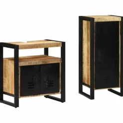 vidaXL Ensemble de mobilier de salle de bain avec tiroir 2 pcs