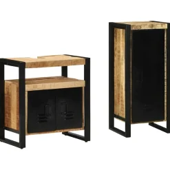 vidaXL Ensemble de mobilier de salle de bain avec tiroir 2 pcs