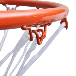 Divers Sports-vidaXL Ensemble de panier de basket-ball avec filet 45 cm Orange