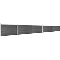 vidaXL Ensemble de panneau de clôture WPC 872x105 cm