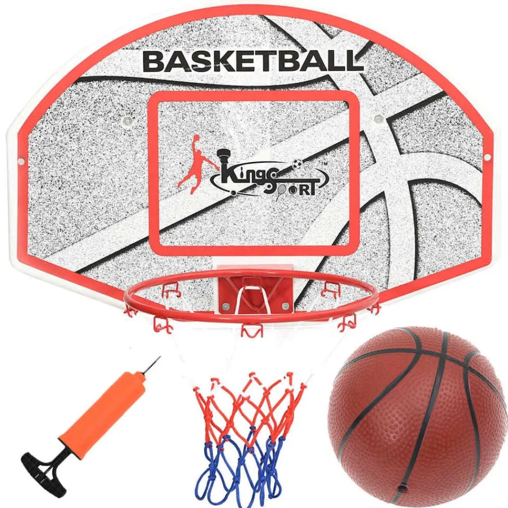 vidaXL Ensemble de panneau de basket mural 5 pcs 66x44,5 cm