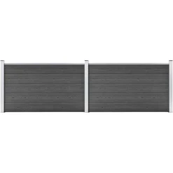 vidaXL Ensemble de panneau de clôture WPC 353x105 cm