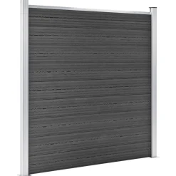 vidaXL Ensemble de panneau de clôture WPC 1311x(105-186) cm