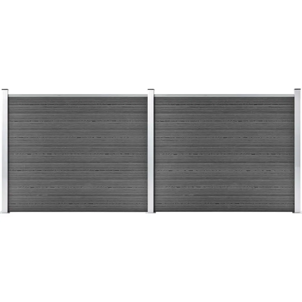 vidaXL Ensemble de panneau de clôture WPC 353x146 cm