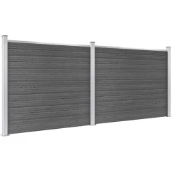 vidaXL Ensemble de panneau de clôture WPC 353x146 cm