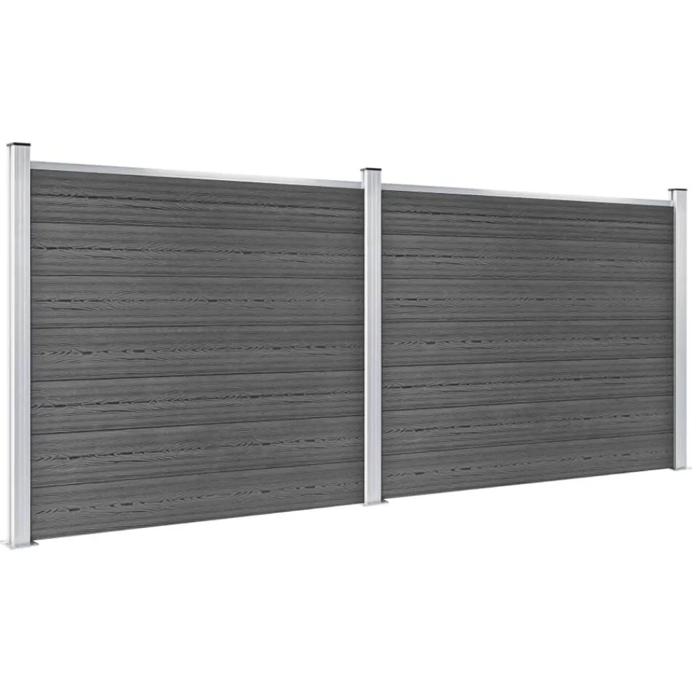 vidaXL Ensemble de panneau de clôture WPC 353x146 cm