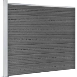 vidaXL Ensemble de panneau de clôture WPC 353x146 cm