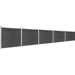 vidaXL Ensemble de panneau de clôture WPC 872x146 cm
