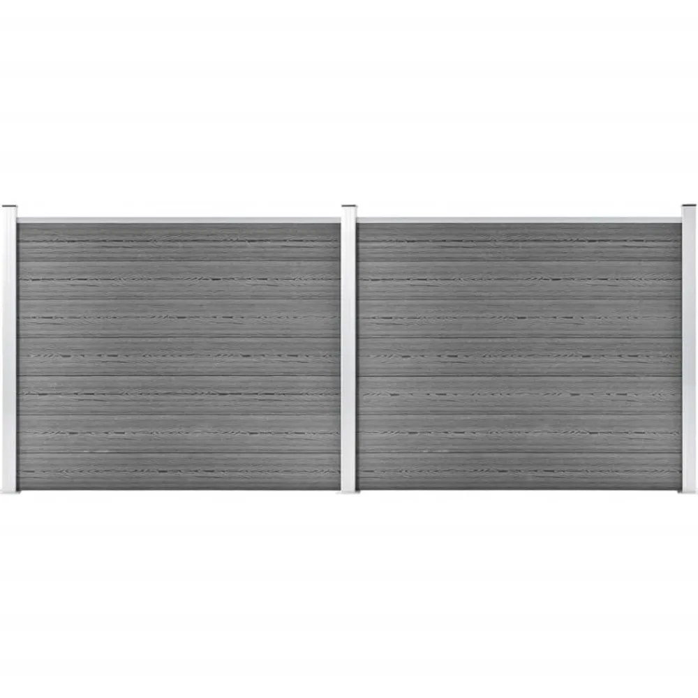 vidaXL Ensemble de panneau de clôture WPC 353x146 cm