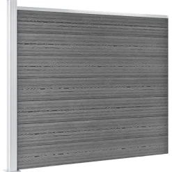 vidaXL Ensemble de panneau de clôture WPC 353x146 cm