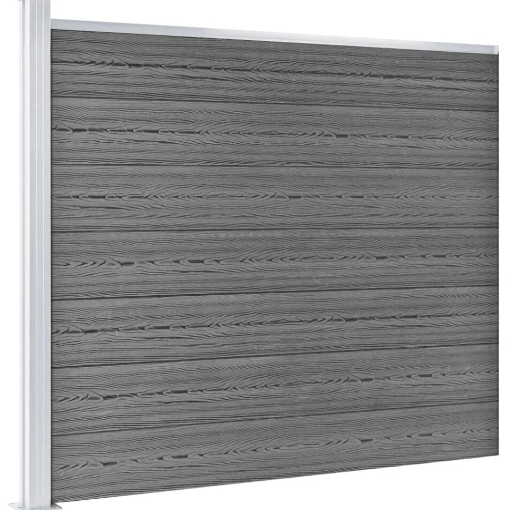 vidaXL Ensemble de panneau de clôture WPC 526x146 cm