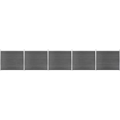 vidaXL Ensemble de panneau de clôture WPC 872x146 cm