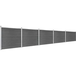 vidaXL Ensemble de panneau de clôture WPC 872x146 cm