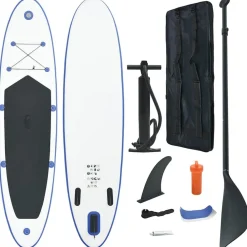 vidaXL Ensemble de planches SUP gonflables et blanc