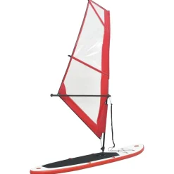 vidaXL Ensemble de planche SUP gonflable avec voile et blanc
