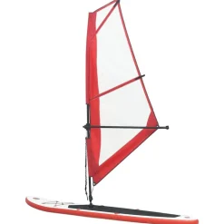 vidaXL Ensemble de planche SUP gonflable avec voile et blanc