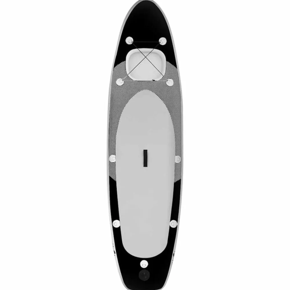 Loisirs De Plein Air-vidaXL Ensemble de planche SUP gonflable 300x76x10 cm Noir