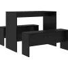 Ensembles De Meubles-vidaXL Ensemble de salle à manger 2 pcs Chêne noir Bois d'ingénierie
