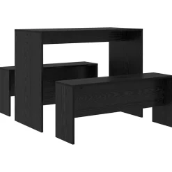 Ensembles De Meubles-vidaXL Ensemble de salle à manger 2 pcs Chêne noir Bois d'ingénierie