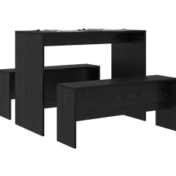 Ensembles De Meubles-vidaXL Ensemble de salle à manger 2 pcs Chêne noir Bois d'ingénierie