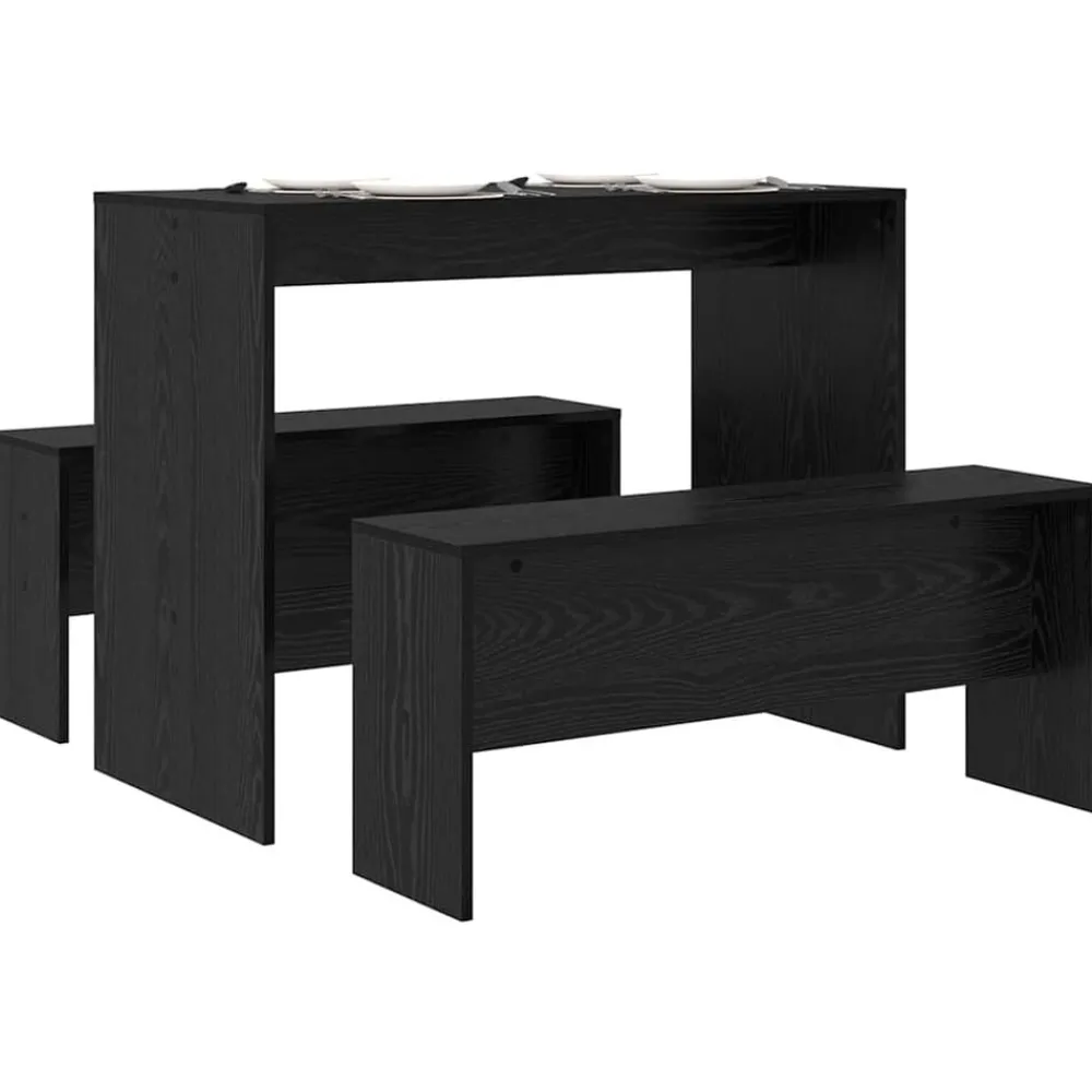 Ensembles De Meubles-vidaXL Ensemble de salle à manger 2 pcs Chêne noir Bois d'ingénierie