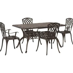 vidaXL Ensemble de salle à manger pour jardin 5 pcs Aluminium