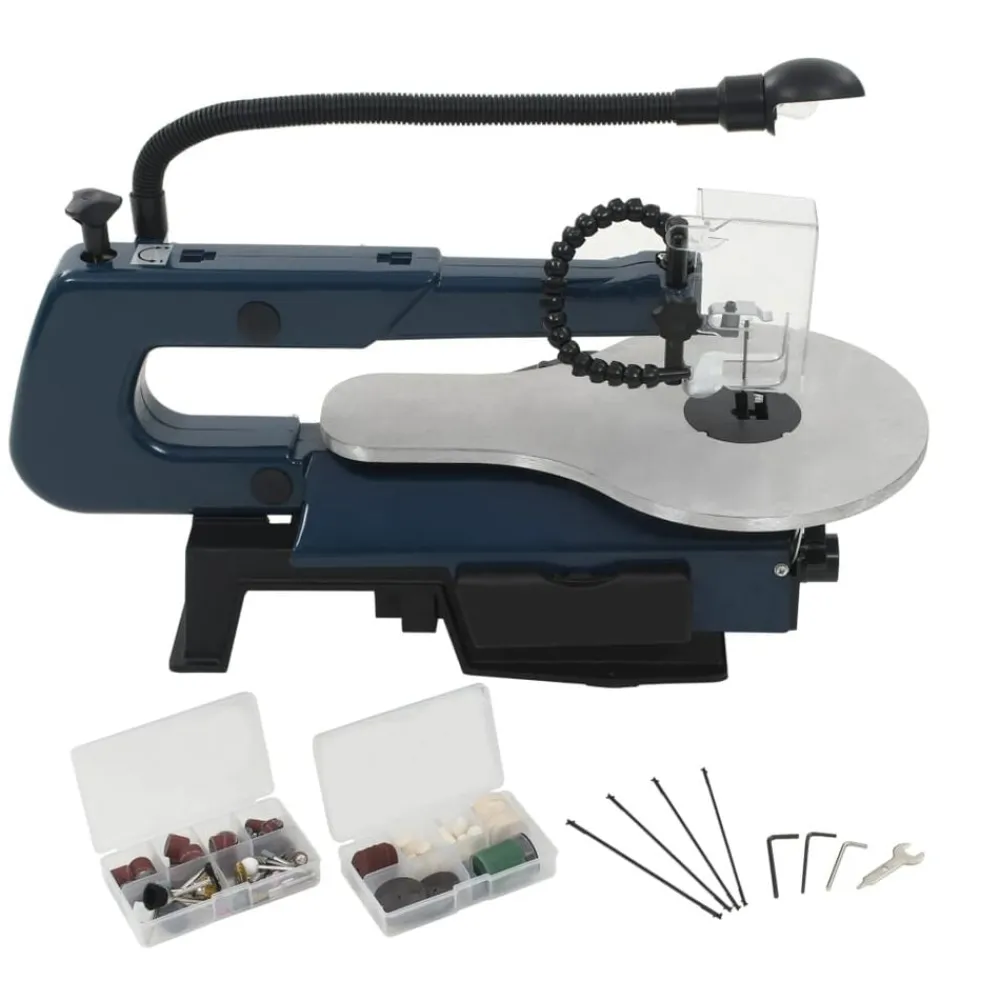 Outils-vidaXL Ensemble de scie à chantourner 108 pcs 125 W 252 mm