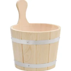 Piscine & Spa-vidaXL Ensemble de seau et louche pour sauna Bois massif de pin