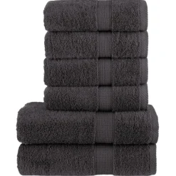 vidaXL Ensemble de serviettes de qualité supérieure SOLUND 6 pcs