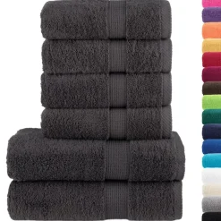 vidaXL Ensemble de serviettes de qualité supérieure SOLUND 6 pcs
