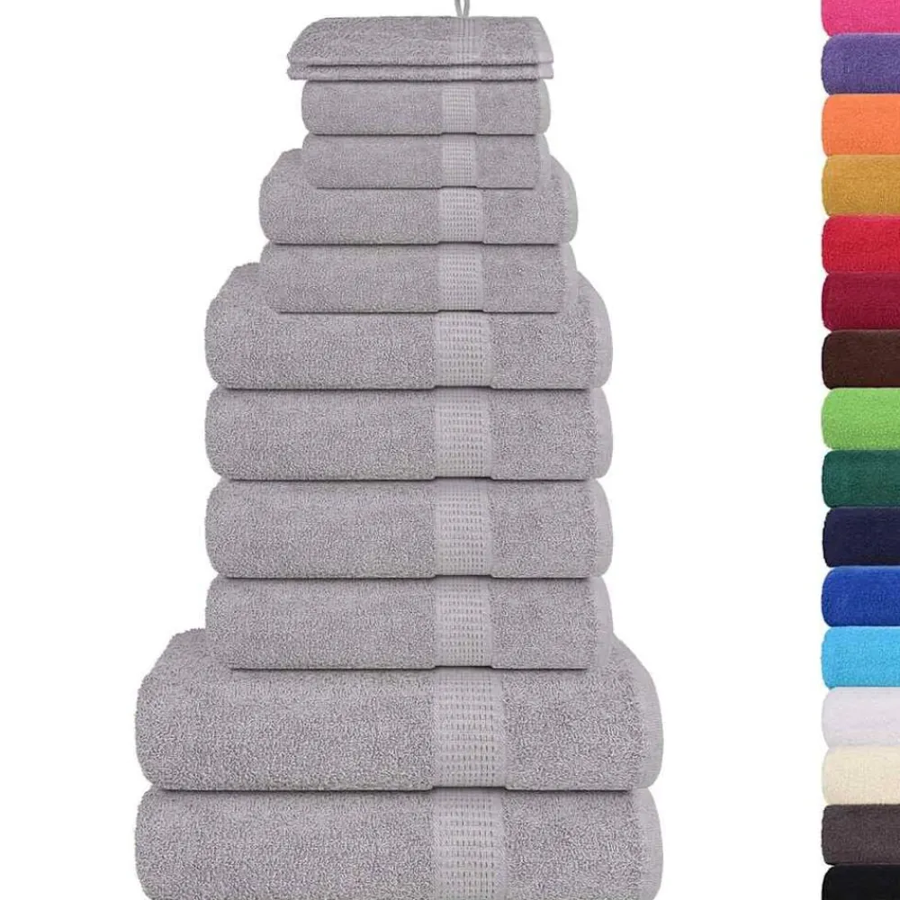 vidaXL Ensemble de serviettes FROGN 12 pcs 360 g/m²