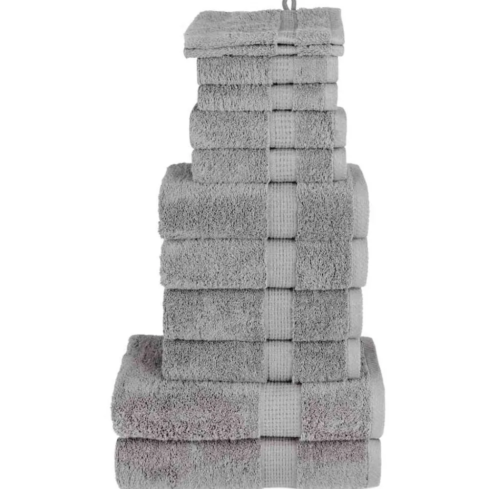 vidaXL Ensemble de serviettes de qualité supérieure SOLUND 12 pcs