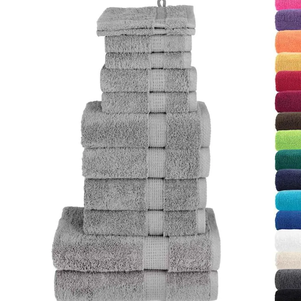 vidaXL Ensemble de serviettes de qualité supérieure SOLUND 12 pcs