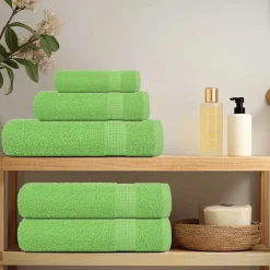 vidaXL Ensemble de serviettes FROGN 8 pcs vert pomme 360 g/m²