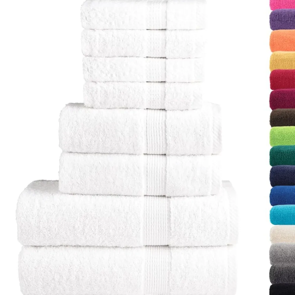vidaXL Ensemble de serviettes de qualité supérieure SOLUND 8 pcs